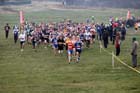 Senior Men's start, North East Harrier League, Wrekerton, Gateshead.